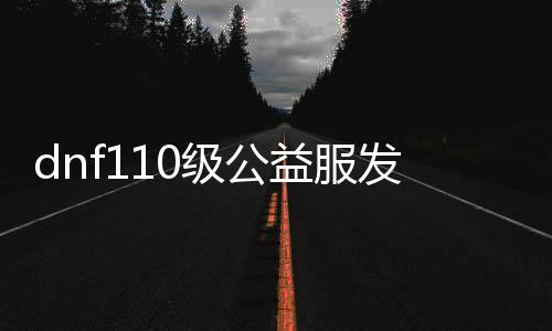 dnf110级公益服发布网无cd（dnf公益服发布网cdk）